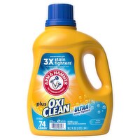 Arm & Hammer Plus Oxi Clean Fresh Scent Ultra Stain Fighters Detergent, 74 loads, 96.2 fl oz, 96.2 Fluid ounce