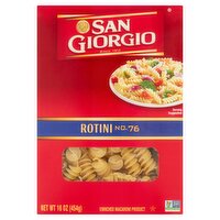 San Giorgio Rotini No. 76 Pasta, 16 oz, 454 Gram