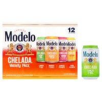 Modelo Chelada Beer Variety Pack, 12 fl oz, 12 count
