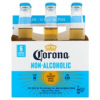 Corona Non-Alcoholic Malt Beverage, 12 fl oz, 6 count