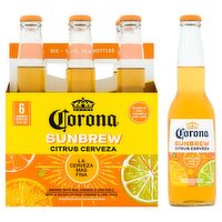 Corona Sunbrew Citrus Cerveza Beer, 12 fl oz, 6 count, 72 Fluid ounce