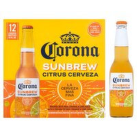 Corona Sunbrew Citrus Cerveza Beer, 12 fl oz, 12 count