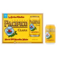 Pacifico Clara Beer, 12 fl oz, 12 count