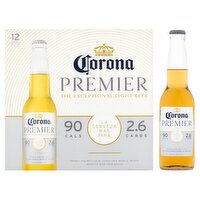 Corona Premier Beer, 12 fl oz, 12 count