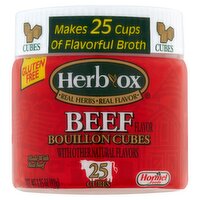 Hormel Foods Herb-Ox Beef Flavor Cubes Bouillon, 25 count, 3.25 oz, 3.25 Ounce