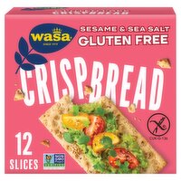 Wasa Sesame & Sea Salt Gluten Free Swedish Style Crispbread, 6.1 oz