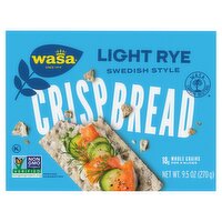 Wasa Light Rye Swedish Style Crispbread Crackers, 9.5 oz