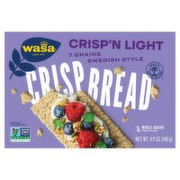 Wasa Crisp'n Light 7 Grains Swedish Style Crispbread Crackers, 4.9 oz