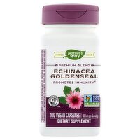 Nature's Way Echinacea Goldenseal Premium Blend Dietary Supplement, 100 count