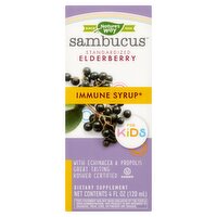 Nature's Way Sambucus Standardized Elderberry Dietary Supplement for Kids, 4 fl oz