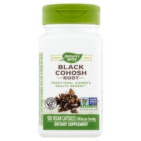 Nature's Way Black Cohosh Root Vegan Capsules Dietary Supplement, 100 count