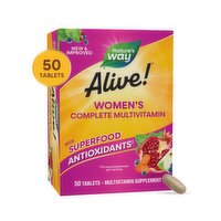 Nature's Way Alive! Women's Complete Multivitamin Supplement, 50 count