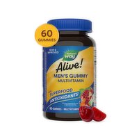 Nature's Way Alive! Men's Gummy Multivitamin Supplement, 60 count