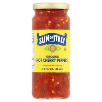 Sun of Italy Ground Hot Cherry Peppers, 12 fl oz