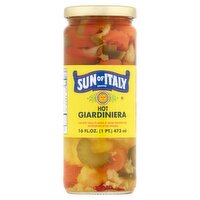 Sun of Italy Hot Giardiniera, 16 fl oz