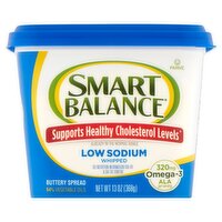 Smart Balance Low Sodium Whipped Buttery Spread, 13 oz, 13 Ounce