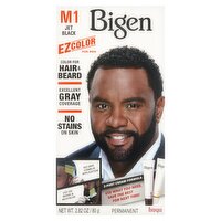 Hoyu Bigen M1 Jet Black Ez Color for Men Permanent Hair Color, 2.82 oz