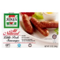 Jones Dairy Farm All Natural Little Pork Sausages, 12 oz, 12 Ounce