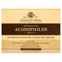 Solgar Advanced Acidophilus Plus Dietary Supplement, 120 count