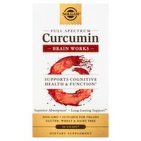 Solgar Full Spectrum Curcumin Brain Works Dietary Supplement, 90 count