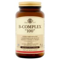 Solgar B-Complex "100" Dietary Supplement, 100 count