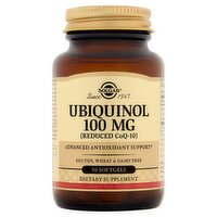 Solgar Ubiquinol Dietary Supplement, 100mg, 50 count