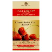 Solgar Tart Cherry Extract Dietary Supplement, 1000 mg, 90 counts