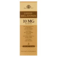 Solgar Liquid Melatonin Dietary Supplement, 10 mg, 2 fl oz