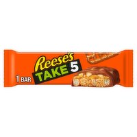 Reese's Take 5 Pretzels, Caramel, Peanut Butter, Peanuts, and Chocolate Bar, 1.5 oz