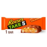 Reese's Take 5 Pretzels, Caramel, Peanut Butter, Peanuts, and Chocolate Bar, 1.5 oz