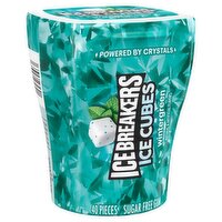 Ice Breakers Ice Cubes Wintergreen Sugar Free Gum, 40 count