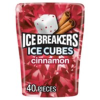 Ice Breakers Ice Cubes Cinnamon Sugar Free Gum, 40 count
