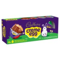 Cadbury Milk Chocolate with Soft Fondant Center Creme Egg, 1.2 oz, 4 count