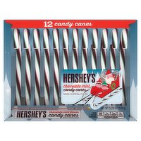 Hershey's Chocolate Mint Flavor Candy Canes, 5.28 oz