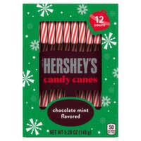 Hershey's Chocolate Mint Flavored Candy Canes,12 count, 5.28 oz