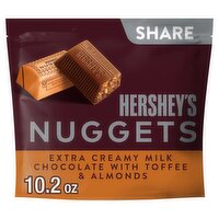 Hershey's Nuggets Extra Creamy Milk Chocolate with Toffee & Almonds Share Pack, 10.2 oz