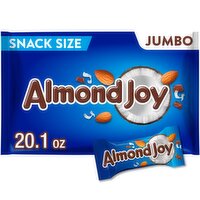 Almond Joy Coconut & Almond Chocolate Candy Bar Snack Size Jumbo Bag, 20.1 oz