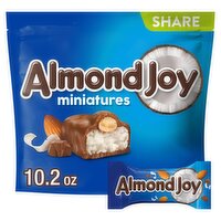 Almond Joy Miniatures Coconut and Almond Chocolate Candy Bar Share Pack, 10.2 oz, 10.2 Ounce