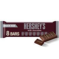 Hershey's Milk Chocolate Snack Size Bars, .45 oz, 8 count