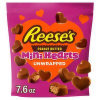 Reese's Chocolate & Peanut Butter Creme Unwrapped Mini Hearts Candy, 7.6 oz