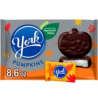 York Pumpkins Dark Chocolate Covered Peppermint Patties, 8.6 oz