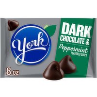 York Dark Chocolate & Peppermint Flavored Chips, 8 oz