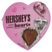 Hershey's Extra Creamy Hearts Solid Milk Chocolate, 6.4 oz