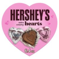 Hershey's Extra Creamy Hearts Solid Milk Chocolate, 6.4 oz