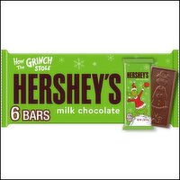 Hershey's Milk Chocolate Bars, 1.2 oz, 6 count