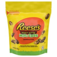 Reese's Unwrapped Miniature Milk Chocolate & Peanut Butter Creme Mini Eggs, 8 oz