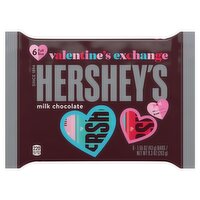 Hershey's Valentine's Exchange Milk Chocolate Bar, 1.55 oz, 6 count