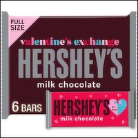 Hershey's Valentine's Exchange Milk Chocolate Bar, 1.55 oz, 6 count
