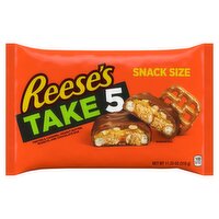 Reese's Take 5 Pretzels, Caramel, Peanut Butter, Peanuts, and Chocolate Bar Snack Size, 11.25 oz, 11.25 Ounce