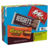 HERSHEY'S, KIT KAT® and REESE'S Assorted Milk Chocolate Candy Variety Box, 27.3 oz